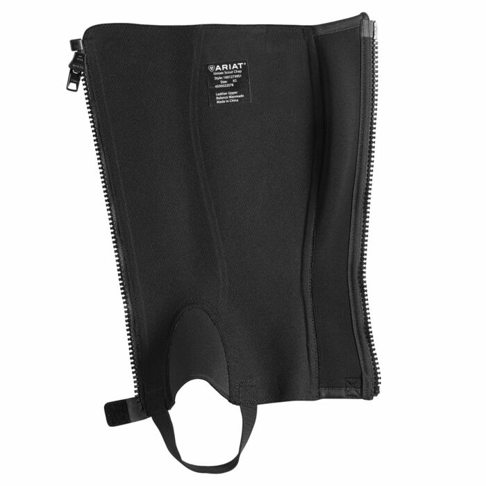 Ariat V Sport Chaps - Cuir Noir - Taille Petit/Moyen - Neuf
