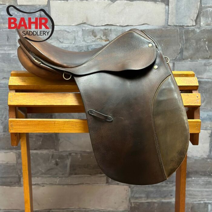 Selle De Dressage Stübben Colombo 17,5 Pouces - Cuir Noir (Allemagne)