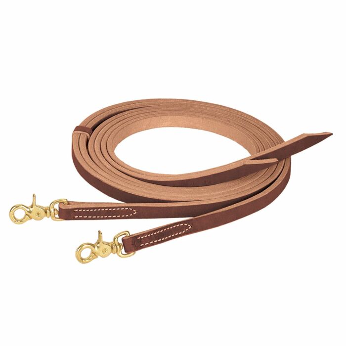 Weaver Leather Longe In Cotone 1,9 Cm X 7,6 M - Tappo Antiscivolo In Gomma E Chiusura A Scatto In Ottone - Attrezzatura Per Cavalli - 2