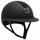 Samshield Miss Shield ShadowMatt 2.0 Black Crystal Fabric Top & Front Helmet