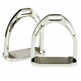 Korsteel étriers De Selle Fillis Inox 4,25″ – Tampons Blancs – Occasion