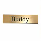 Large Plastic Stall Plate with 3 Lines of Text