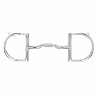 Myler MB04 Stainless Steel Low Port Comfort Snaffle Dee Ring Bit with Hooks