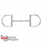 RENTAL - Myler MB02 Stainless Steel Comfort Snaffle Wide Barrel Dee Ring with Hooks