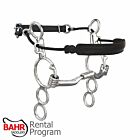 RENTAL - Myler MB04 Sweet Iron Low Port Comfort Snaffle 3-Ring Combination Bit - 6" Shank