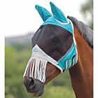 Shires Equestrian Fly Mask with Ears and Fringe