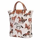 Signare "Running Horses" Foldaway Bag
