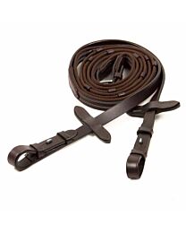 Schockemohle Sports Rubberized Web Reins with Hook Stud