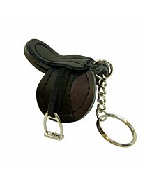 English Saddle Key Chain