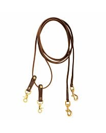 Tory Leather Snap On Pulley Draw Reins