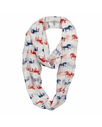 Lila "Horses" Infinity Scarf