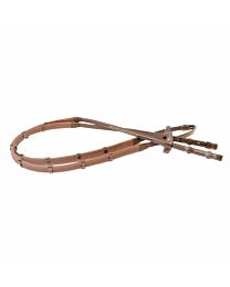 Antares Signature Fancy Stitched Raised Rubber Reins with Leather Grip Stops