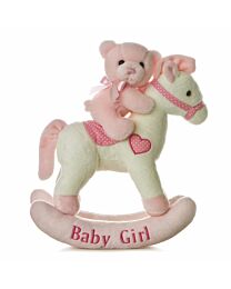 Aurora "Baby Girl" Stuffed Rocking Horse