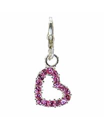 Barnyard Bling Bridle Charm - Crystal Heart