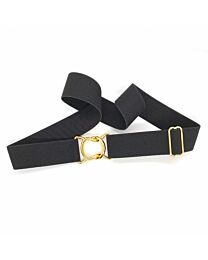 Bedford Jones Equestrian 1.5” Gold Swizzel Buckle Belt