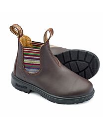 Blundstone 1413 - Kid’s/Youth Classic in Brown with Striped Elastic