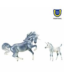 Breyer Cascade & Caspian Unicorn Mare and Foal Set