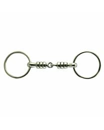 Coronet Stainless Steel Single Jointed Cherry Roller Loose Ring Bit