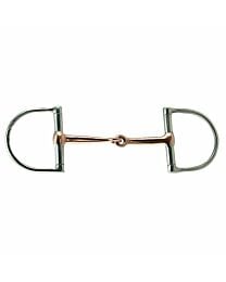 Coronet Copper Mouth Single Jointed Dee Ring Bit