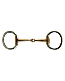 Coronet Copper Mouth Flat Ring Eggbutt Snaffle Bit