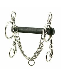 Coronet Flex Rubber Mullen Mouth Pelham Bit