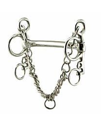 Coronet Stainless Steel Mullen Mouth 4.5" Cheek Pelham Bit