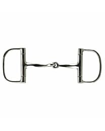Coronet Stainless Steel Single Jointed Slow Twist Dee Ring Snaffle