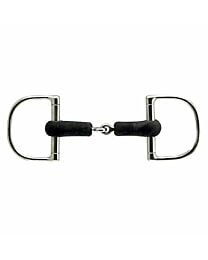 Coronet Single Jointed Soft Rubber Mouth Dee Ring Bit