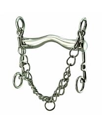 CLEARANCE - Coronet Stainless Steel Low Port Medium Weight Weymouth Bit