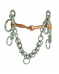 Coronet Copper Single Jointed Tom Thumb Pelham Bit