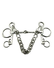 Coronet Stainless Steel Single Jointed Corkscrew Pelham Bit
