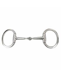 Adjustabit Stainless Steel Single Jointed Flat Eggbutt Snaffle Bit
