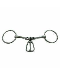 Coronet Stainless Steel Double Jointed Tongue Player Loose Ring Bit