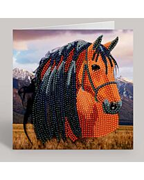 Craft Buddy "Horse" Crystal Art Card Kit