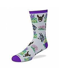 "Donkey Blossoms" Crew Socks