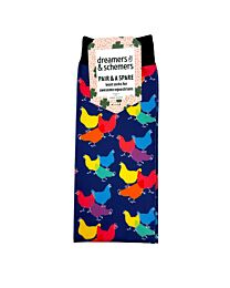 Dreamers & Schemers "Hens Lens" Boot Socks