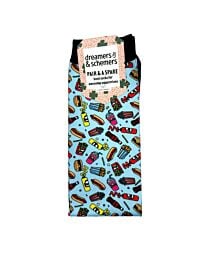 Dreamers & Schemers "Snack Attack" Boot Socks