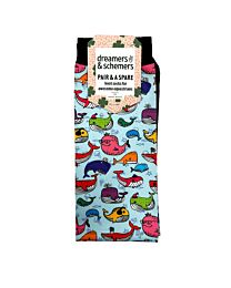 Dreamers & Schemers "Whale Whale Whale" Boot Socks