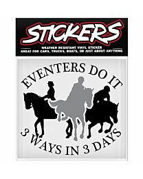Vinyl Sticker "Eventers Do It 3 Ways..."