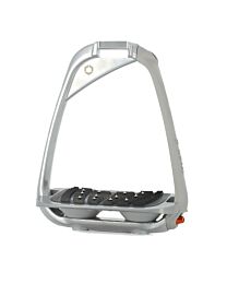Flex-On Hunter S Inclined Ultra Grip Matte Silver Safety Stirrup Irons
