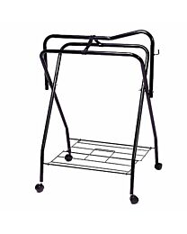 Folding Saddle Stand with Wheels