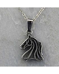 Necklace - Outline Horse Head