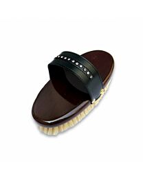 Goat Hair Body Body Brush with Crystal Handle