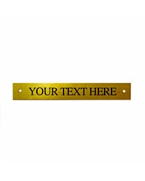 Halter Plate with 1 Line of Text