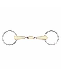 Happy Mouth Double Jointed Loose Ring with Roller Mouth Bit