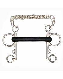 Coronet Hard Rubber Mullen Mouth 4" Cheek Pelham Bit