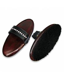 Horse Hair Body Brush with Crystal Handle