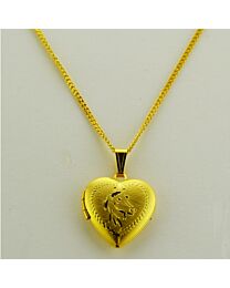 Heart Shaped Locket - Horse Head