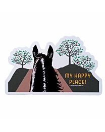 Horse Hollow Press "Happy Place" Die Cut Magnet