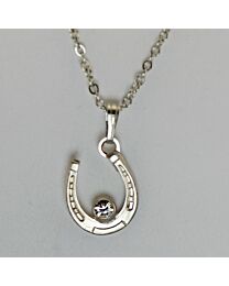 Necklace - Horseshoe with Crystal